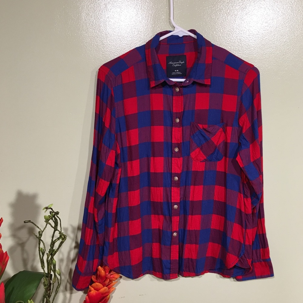 American Eagle Flannel Long sleeve size M - Picture 3 of 8